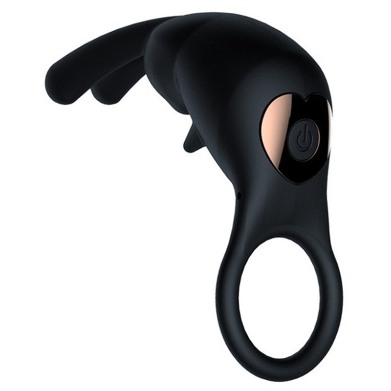 Generique Cockring vibrant Good Rabbit 25mm Noir